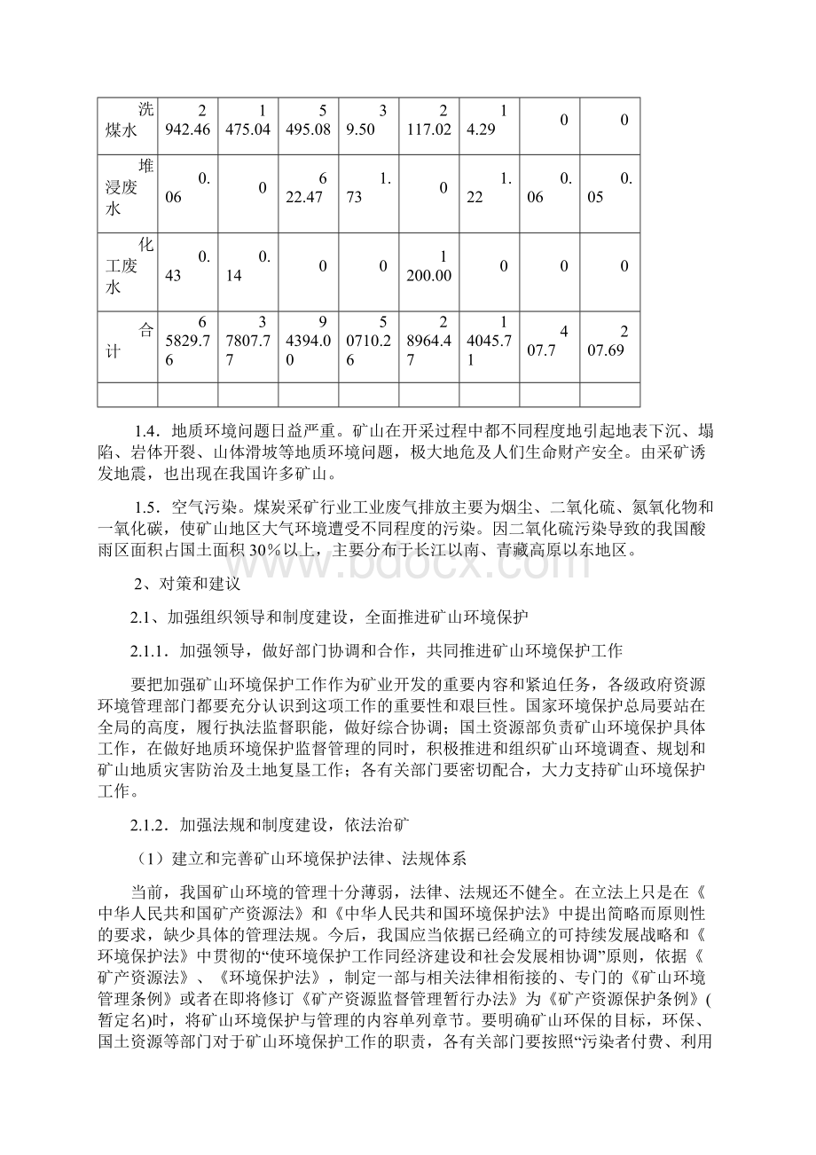 浅谈矿山环境的综合治理Word下载.docx_第3页