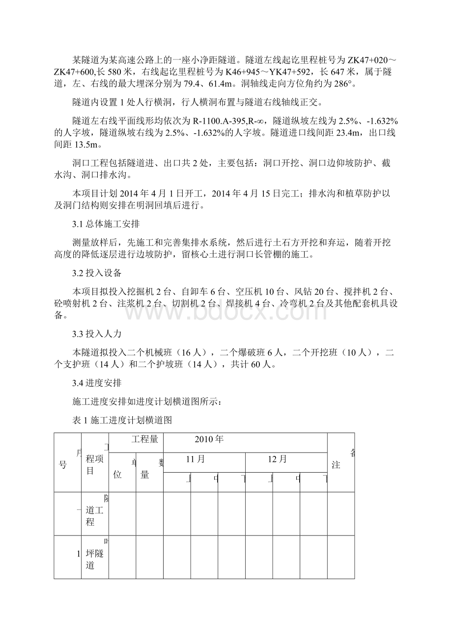 某高速公路隧道洞口建设工程施工组织设计.docx_第2页