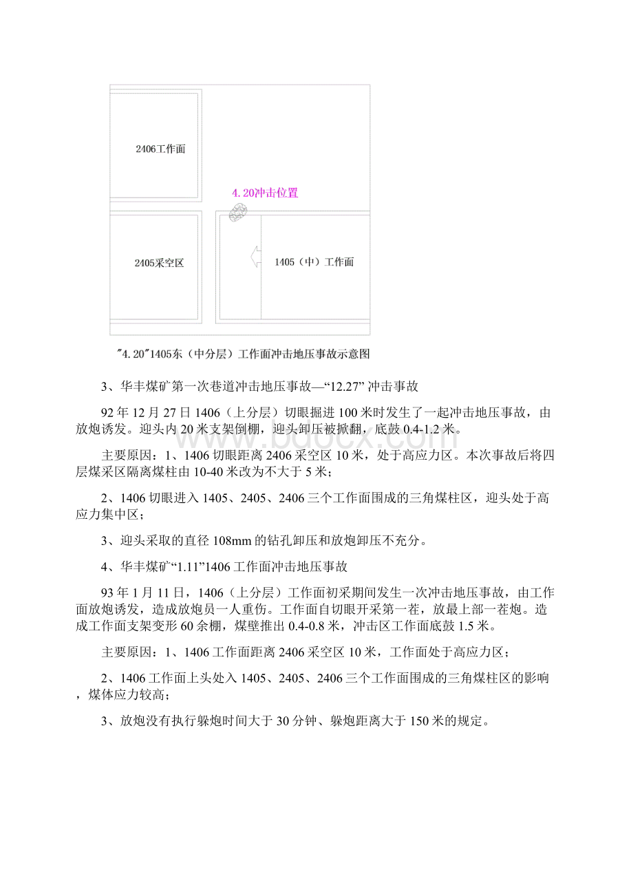 华丰煤矿发生冲击地压事故案例分析0分解Word格式.docx_第3页