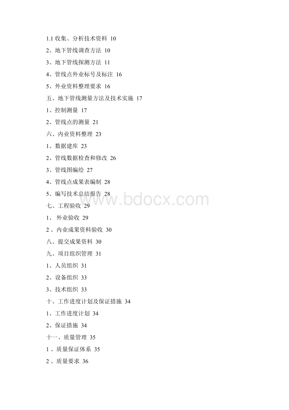 地管网普查施工组织技术方案Word文档下载推荐.docx_第2页