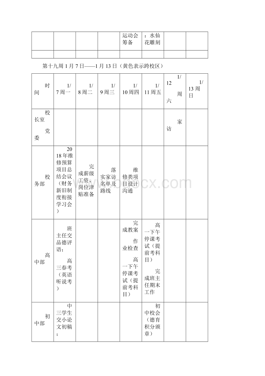 学年第一学期上海市实验学校结束重点工作安排doc文档格式.docx_第3页