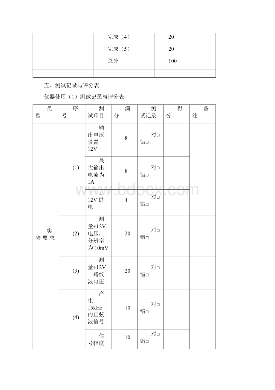 专业基础实验实践能力C2达标测试样题工科电一Word格式文档下载.docx_第2页