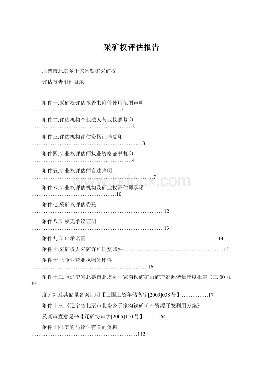 采矿权评估报告.docx_第1页