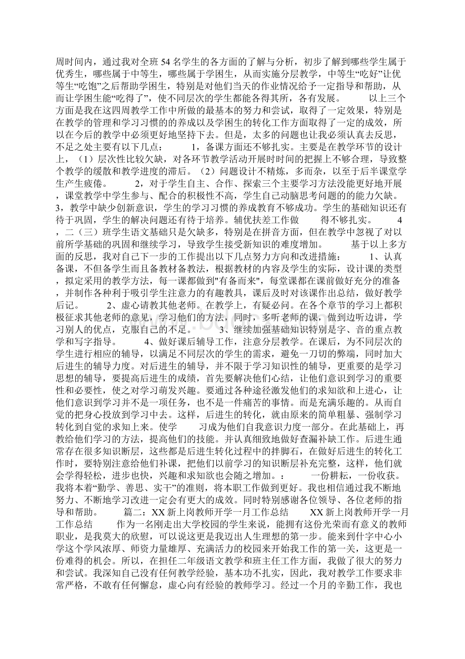 新上岗教师工作总结Word文件下载.docx_第2页