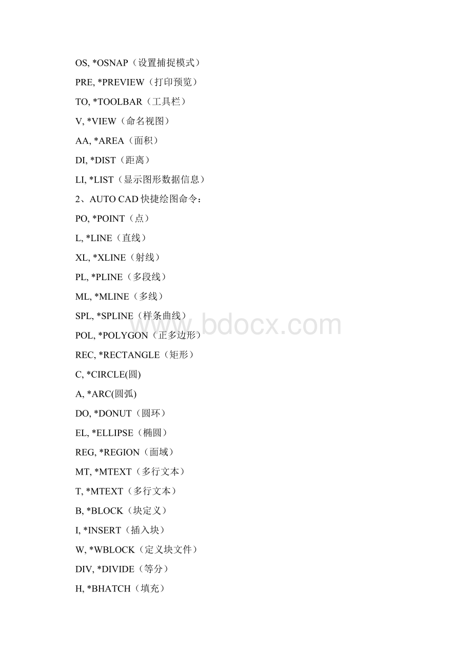cad常用的快捷键.docx_第2页