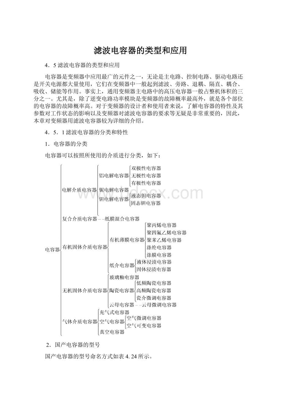 滤波电容器的类型和应用.docx_第1页