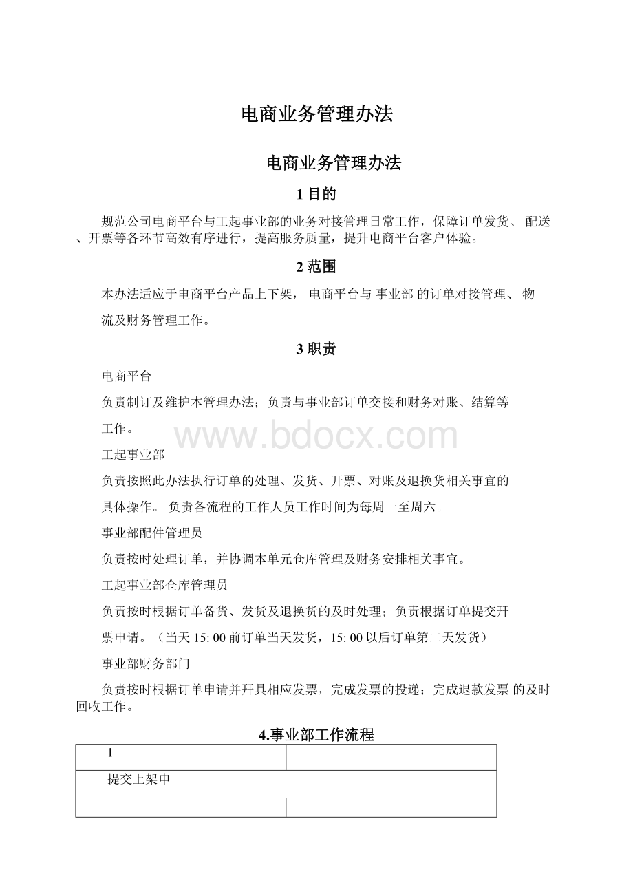 电商业务管理办法文档格式.docx