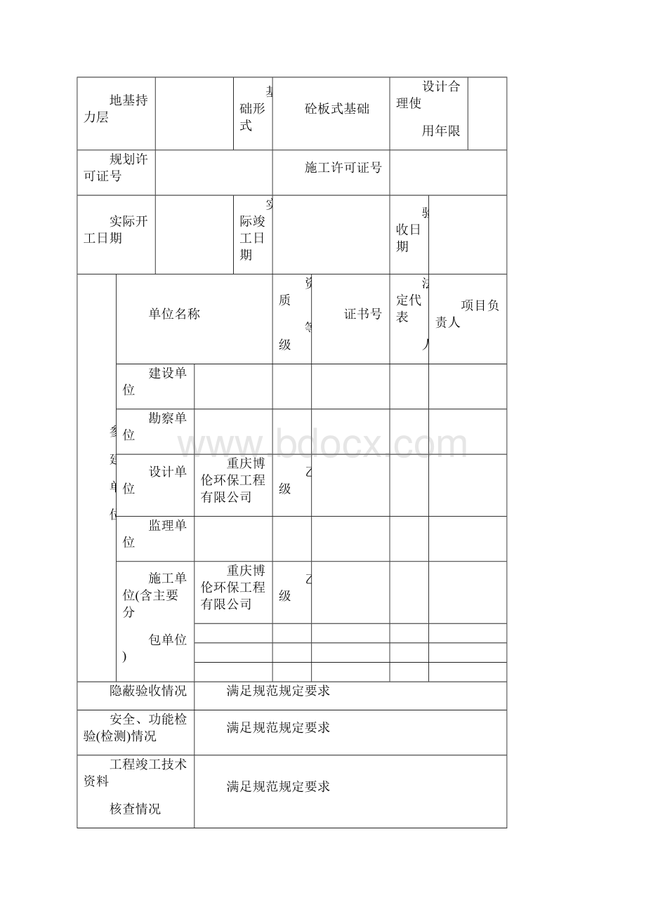 重庆某生化池工程竣工验收资料汇编.docx_第2页