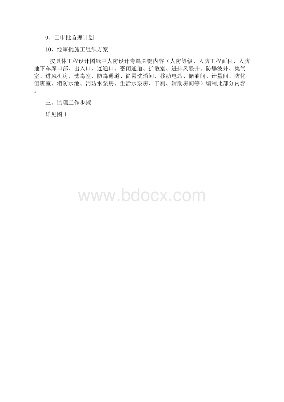 人防综合项目工程监理实施工作细则范文Word文档格式.docx_第3页