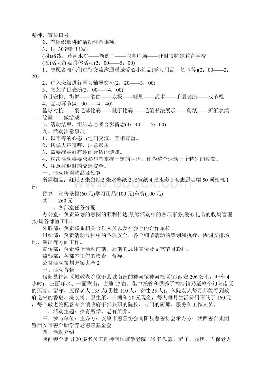 公益活动策划方案大全Word格式.docx_第2页