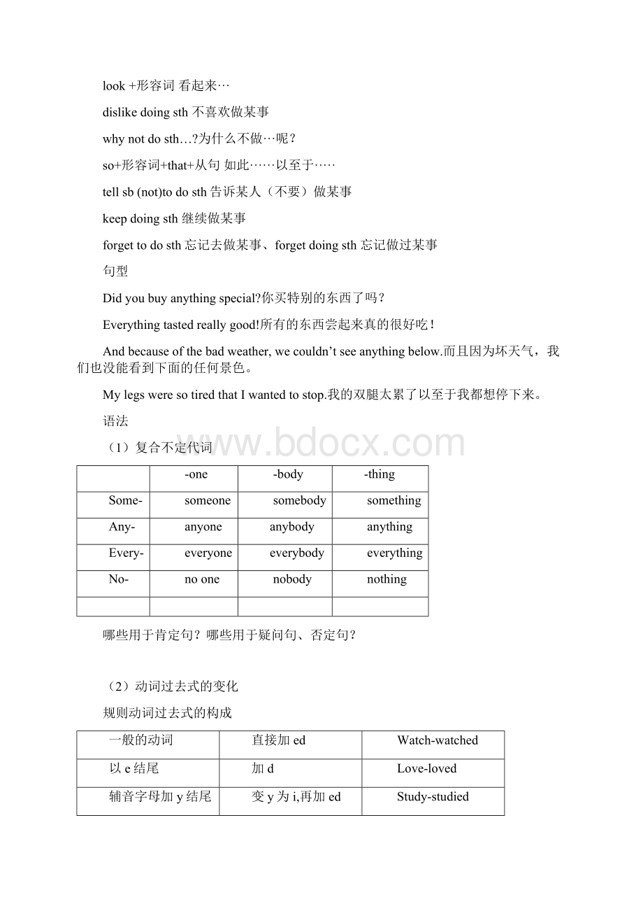 学年新版八年级上册英语期末复习知识要点新目标版.docx_第2页