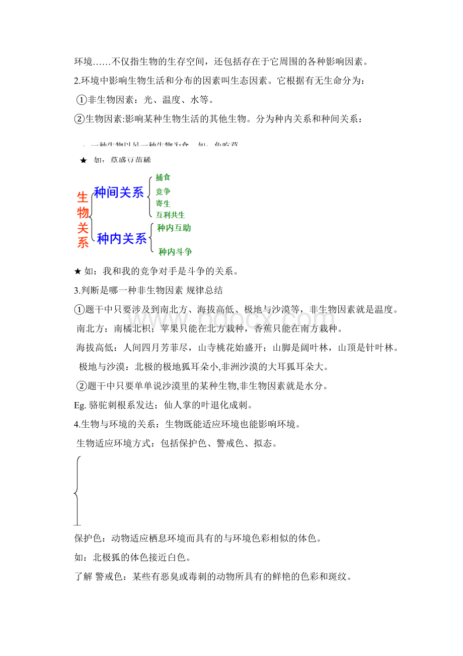 七年级生物知识点清单文档格式.docx_第2页