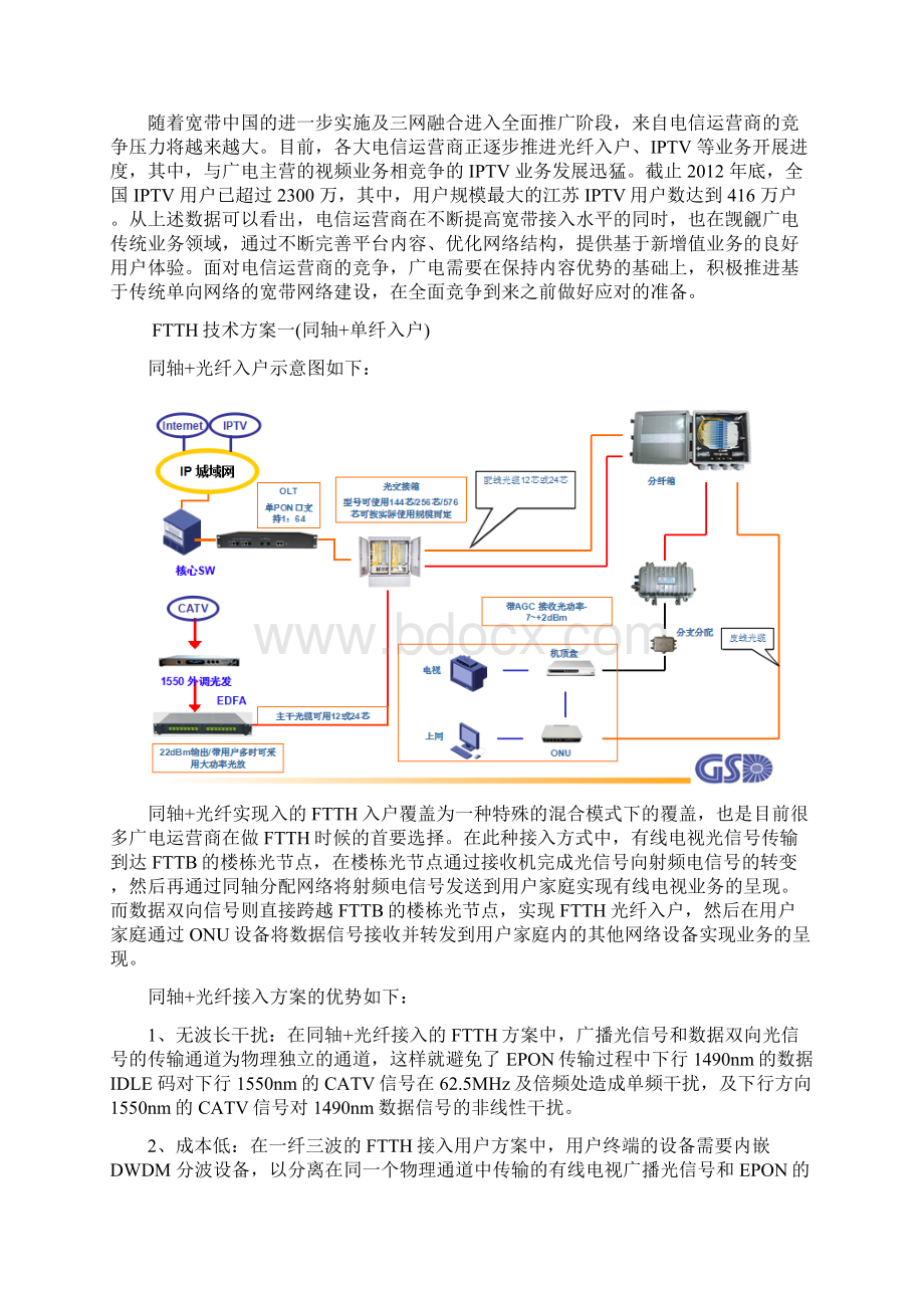 广电光纤入户技术方案doc.docx_第2页