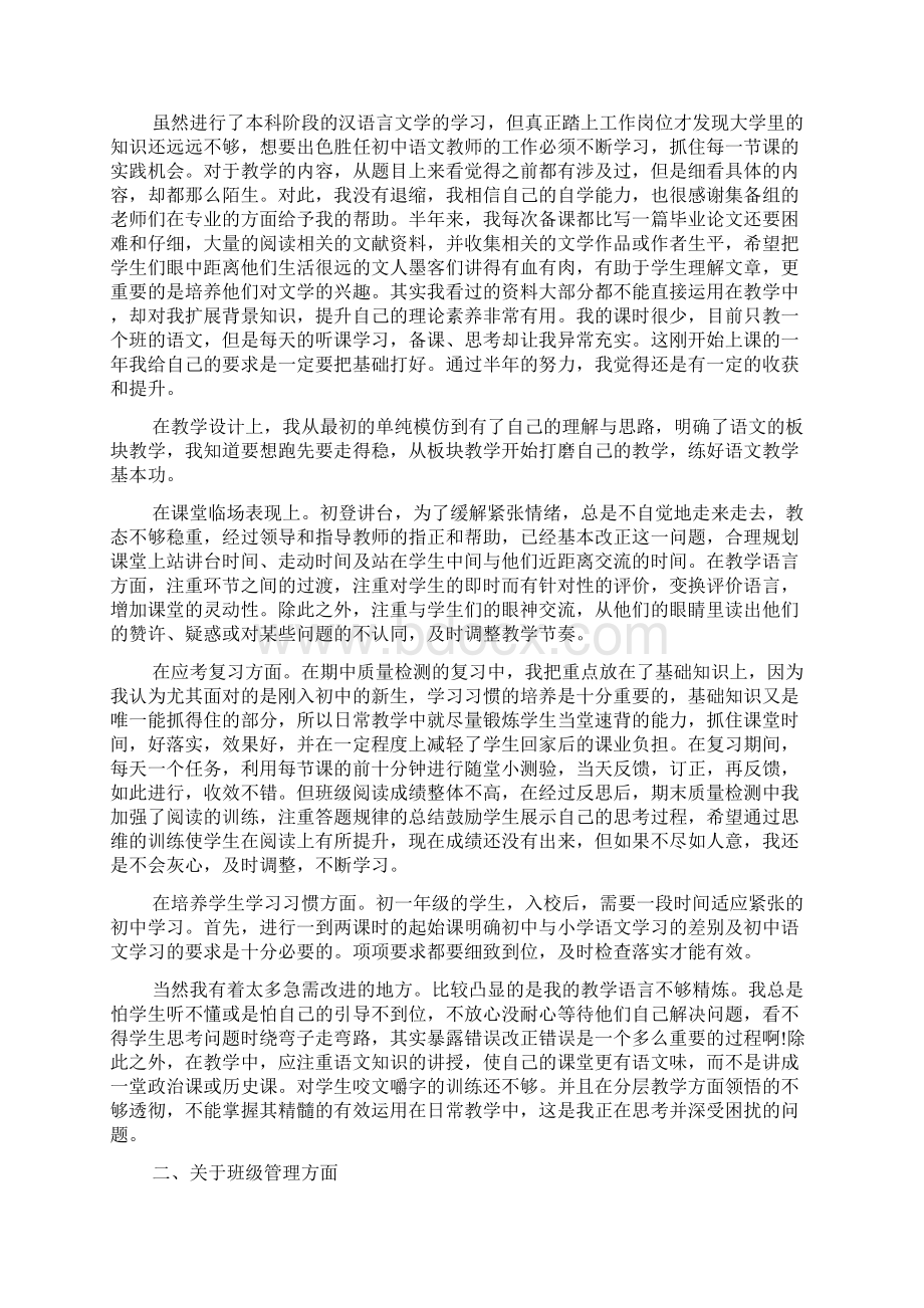 中学语文教师年度总结文档6篇Word文件下载.docx_第2页