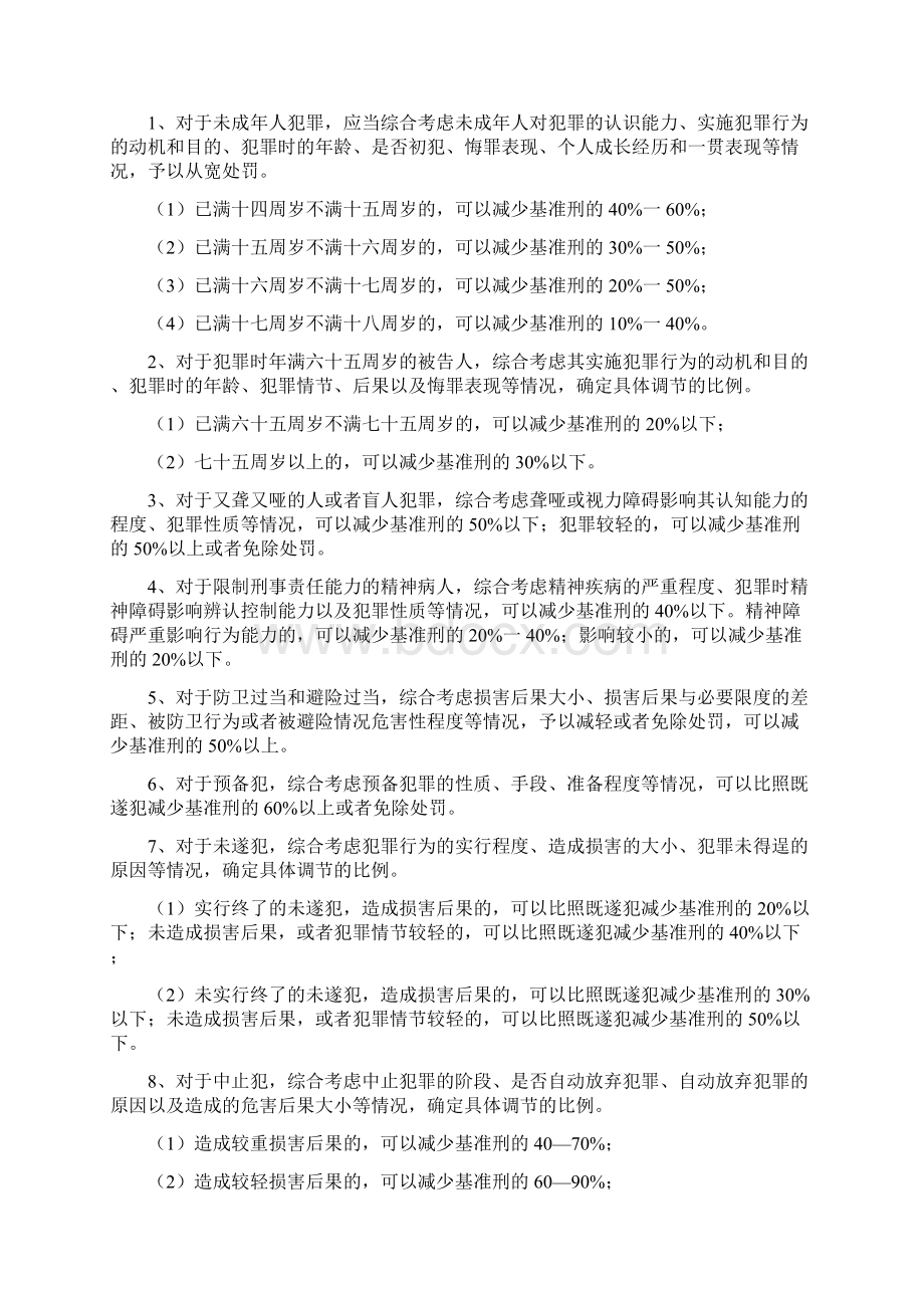 山西高院量刑指导意见实施细则.docx_第3页