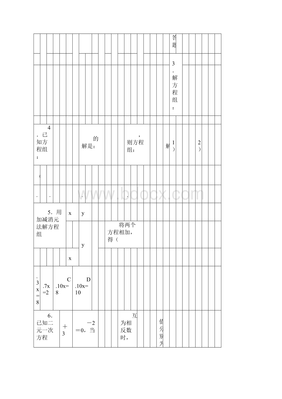 人教版初中数学七年级下册第八章《82消元解二元一次方程组》同步练习题含答案.docx_第3页