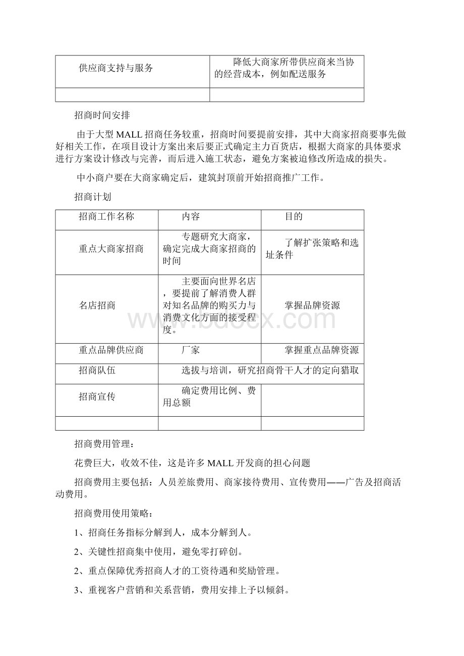 大型M精编l招商策划及招商计划实施Word文档下载推荐.docx_第3页