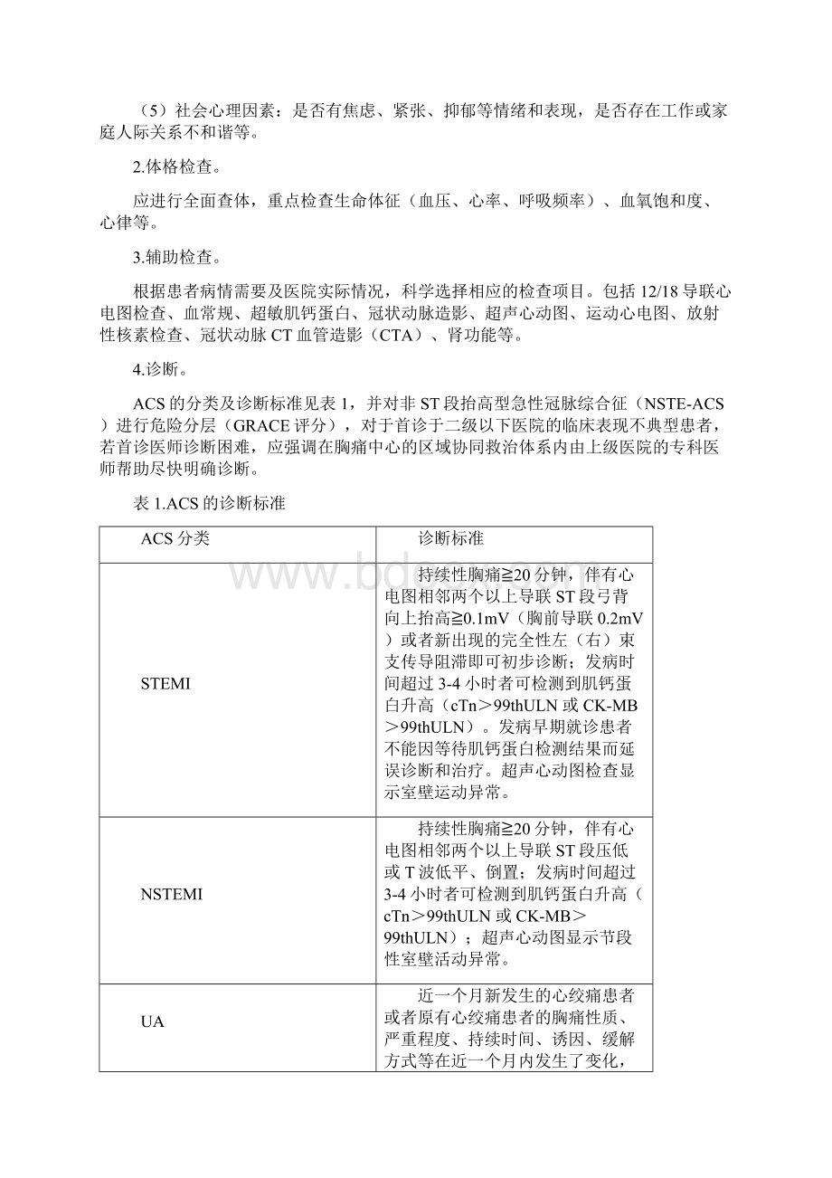 急性冠状动脉综合征分级诊疗服务技术方案最新.docx_第2页