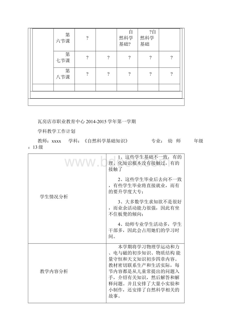 9《自然科学基础知识》第一学期 电子教案.docx_第2页