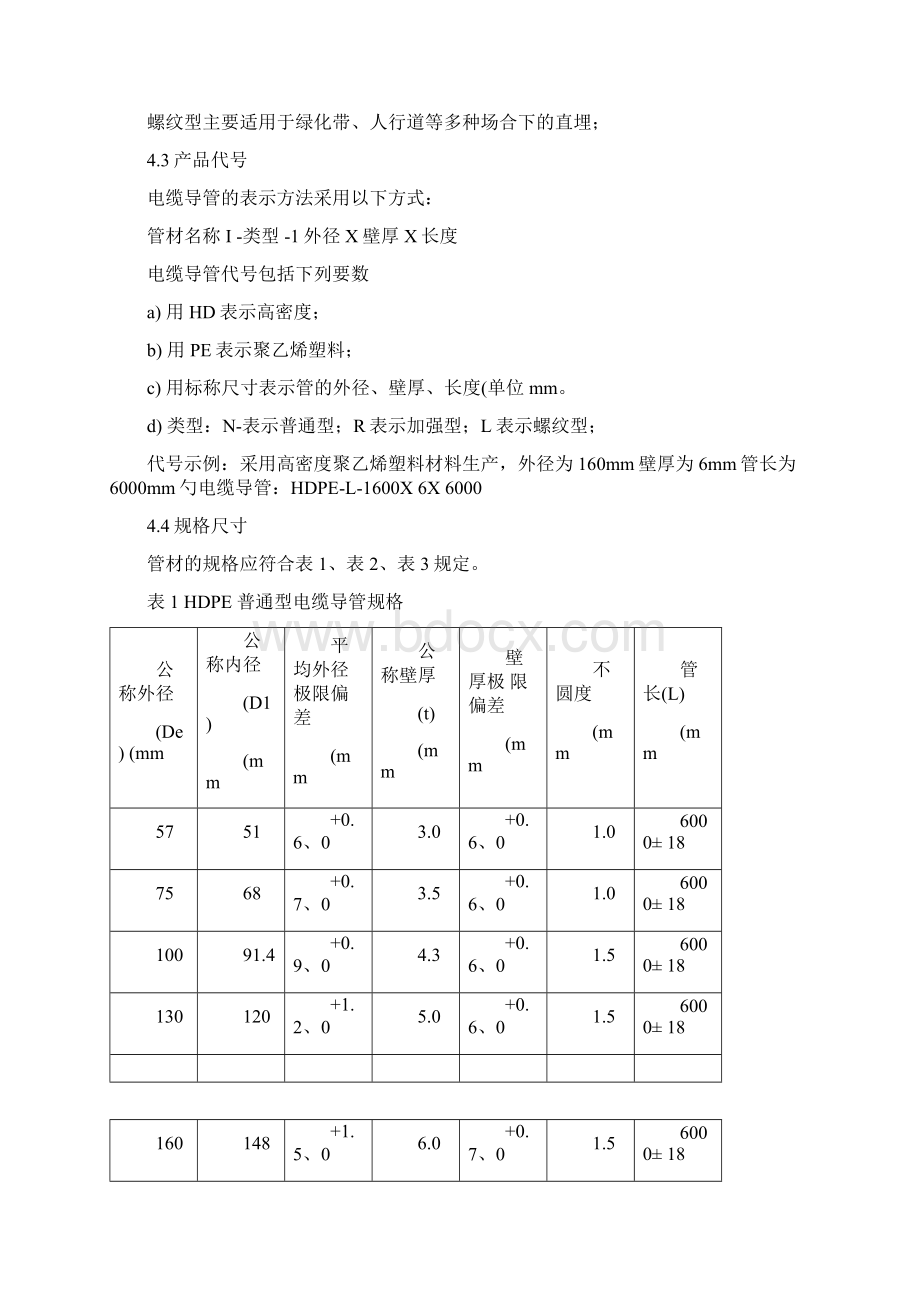 高密度聚乙烯hdpe电缆导管技术要求规范标准详.docx_第3页