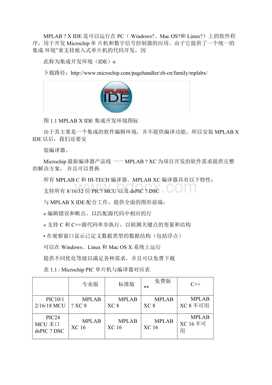 MPLABXIDE快速操作指南docx.docx_第2页