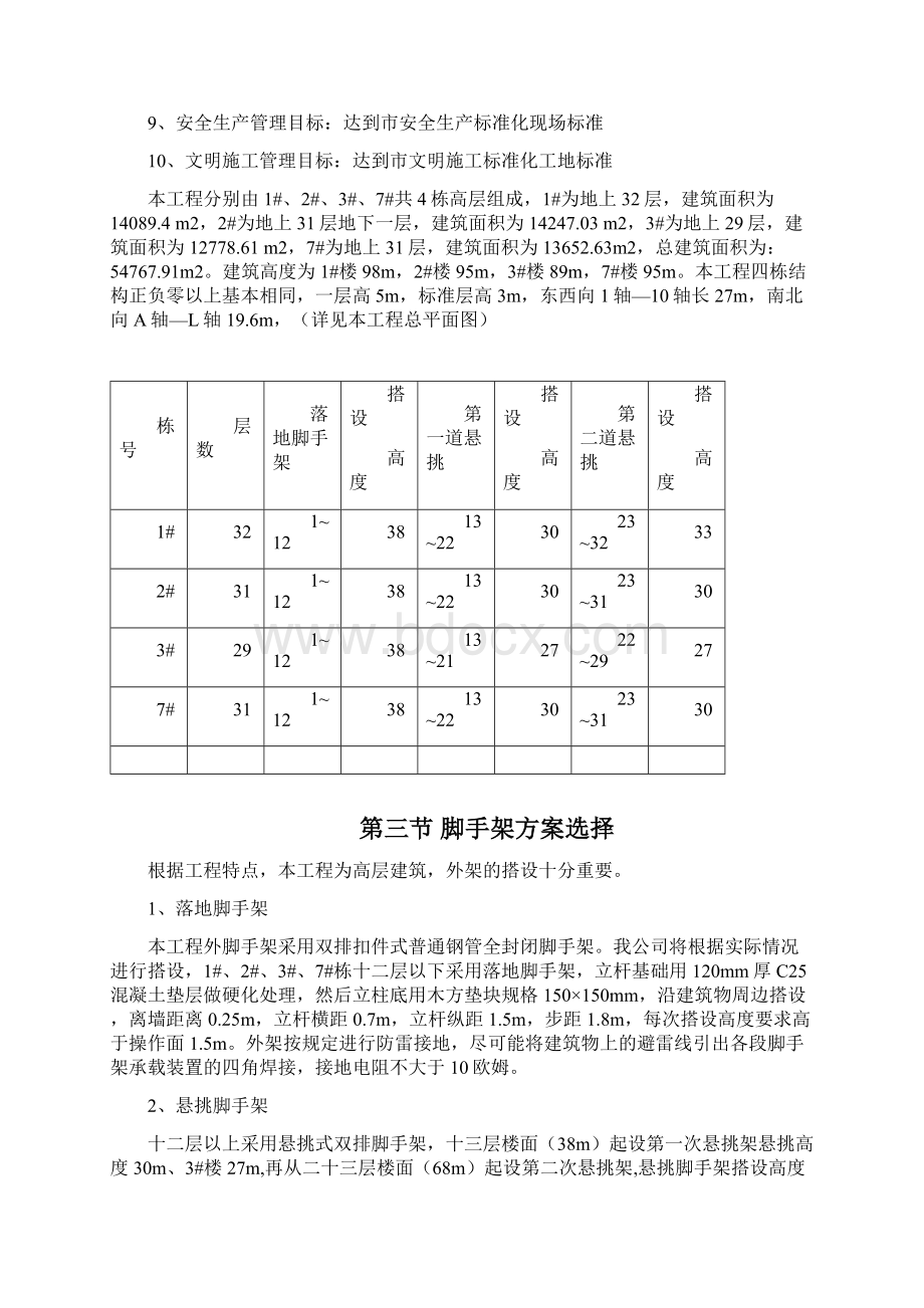 某花园外脚手架施工方案Word下载.docx_第2页