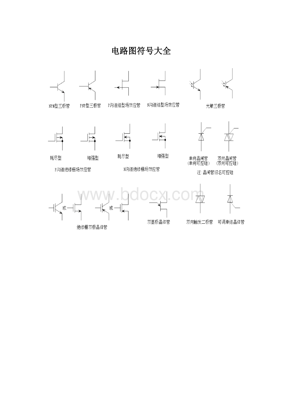 电路图符号大全.docx