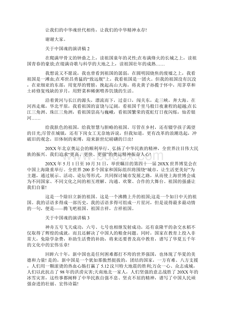 关于中国魂的演讲稿.docx_第2页