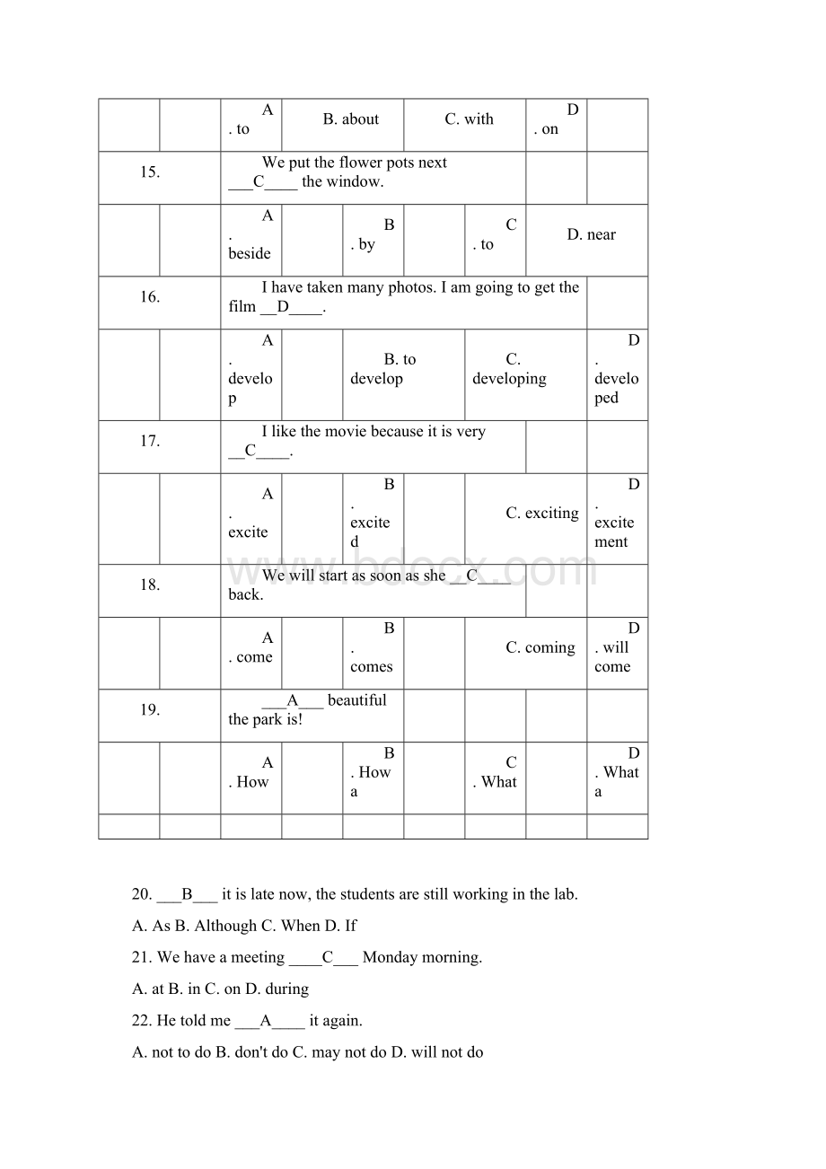 北京中医药大学远程教育学院《英语》入学考试辅导资料docxWord下载.docx_第3页