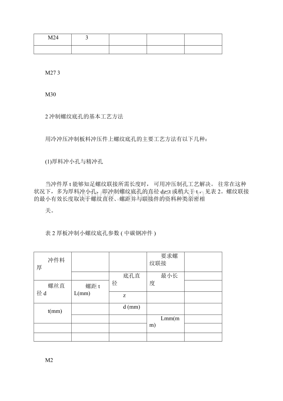 板料冲压件螺纹底孔冲压成形技术Word下载.docx_第3页