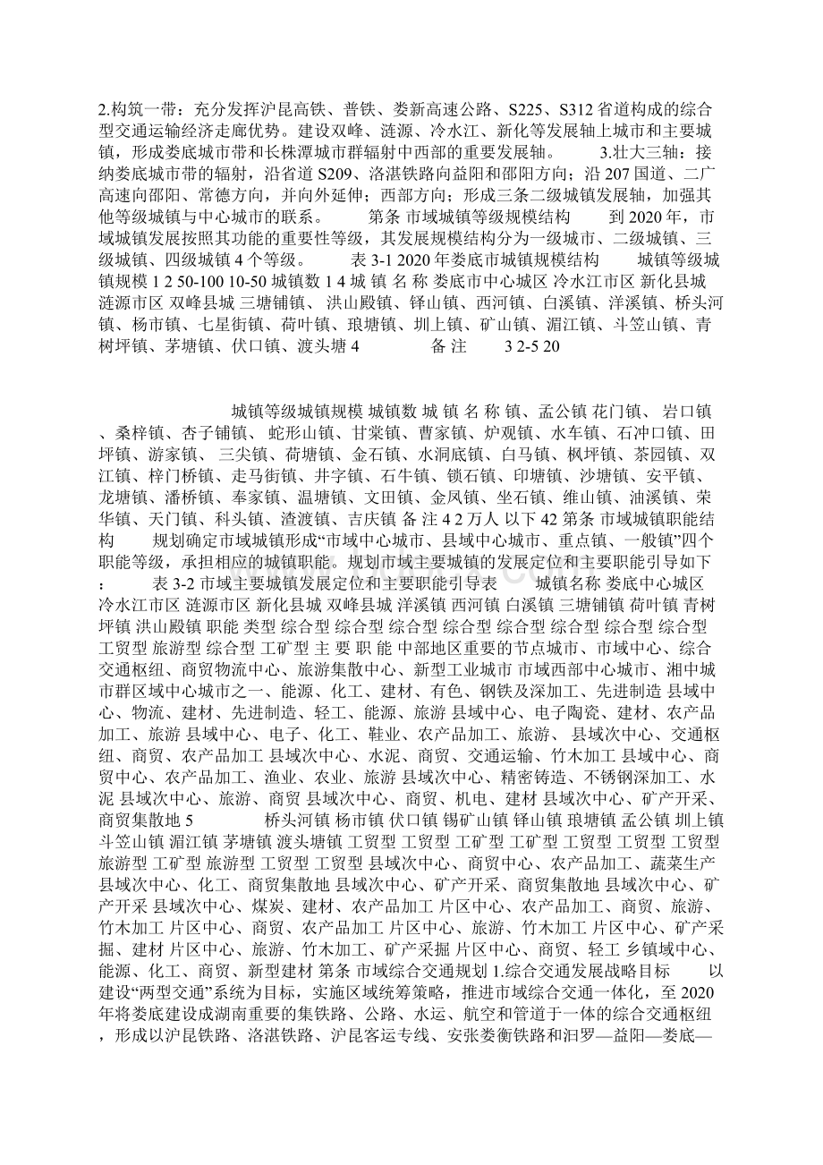 娄底市城市总体规划文本文档格式.docx_第3页