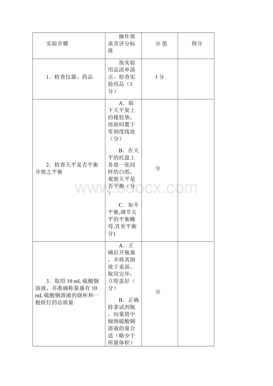 川省广安市中考化学实验操作考试试题无答案.docx_第3页