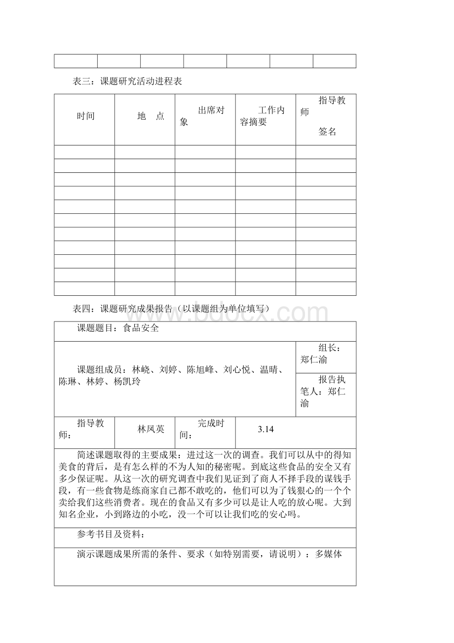 研究性学习活动手册空白Word文档下载推荐.docx_第3页