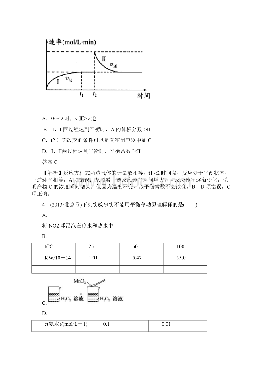 高三化学专题训练化学反应速率和化学平衡.docx_第2页