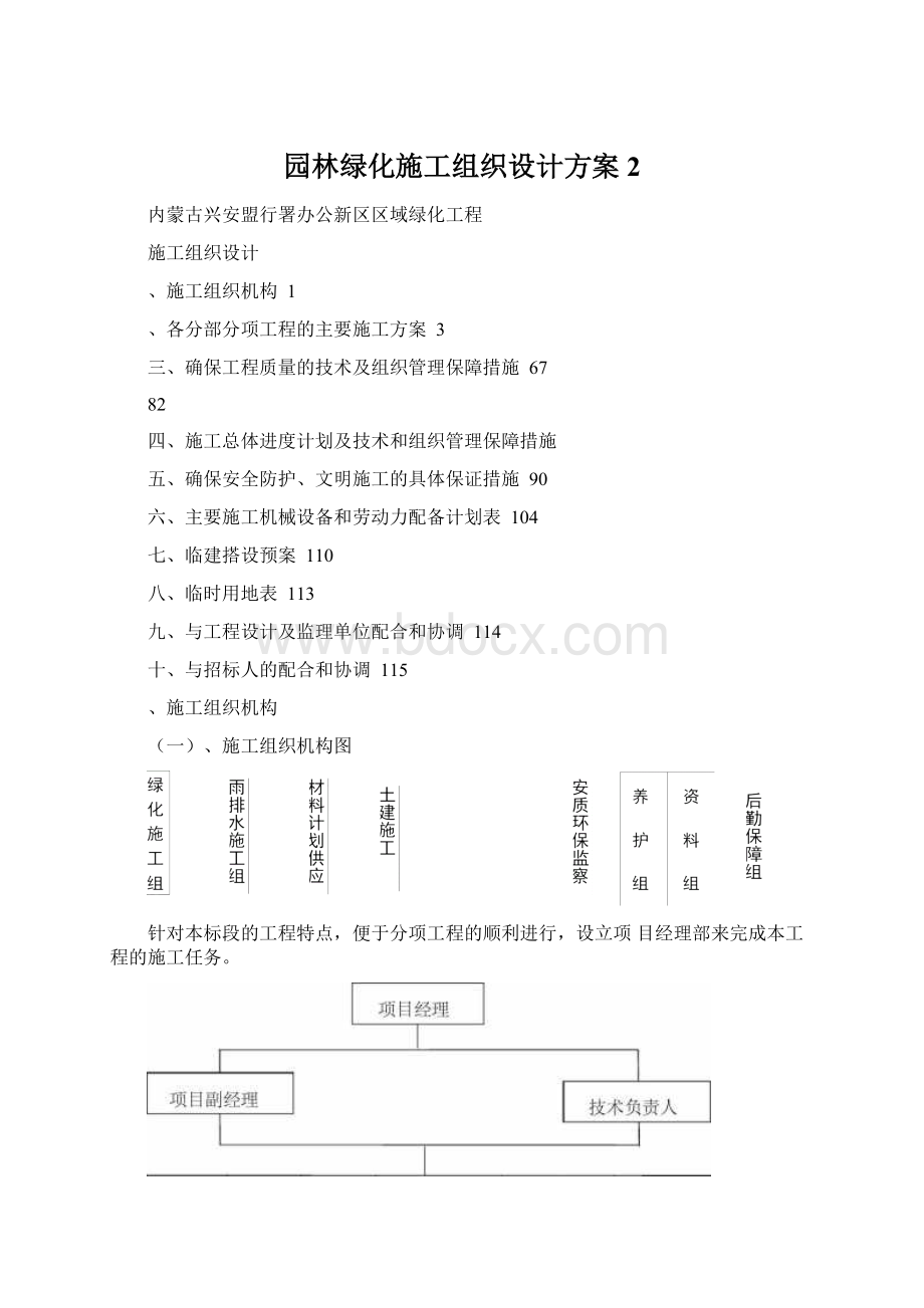 园林绿化施工组织设计方案2.docx