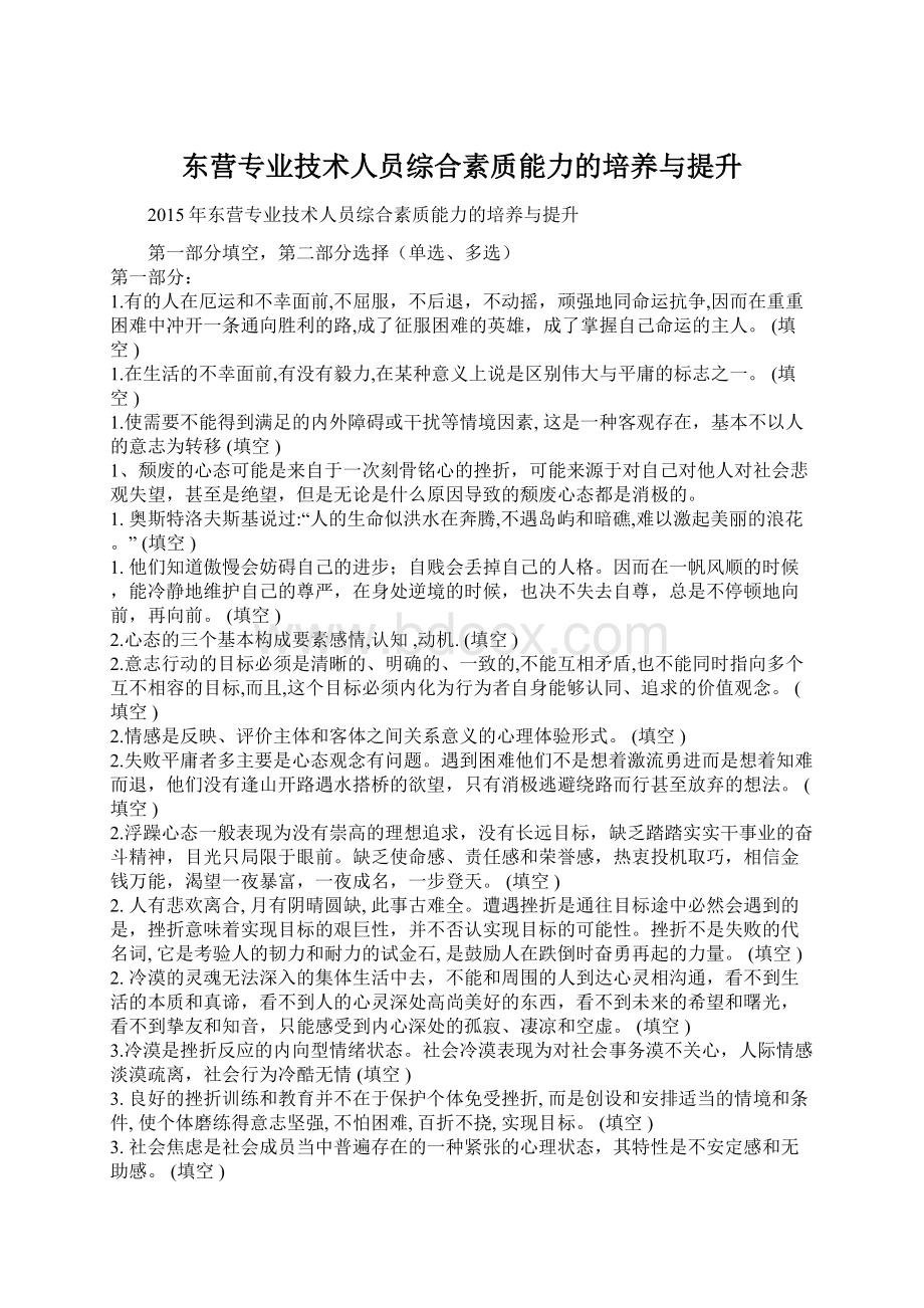 东营专业技术人员综合素质能力的培养与提升Word格式文档下载.docx