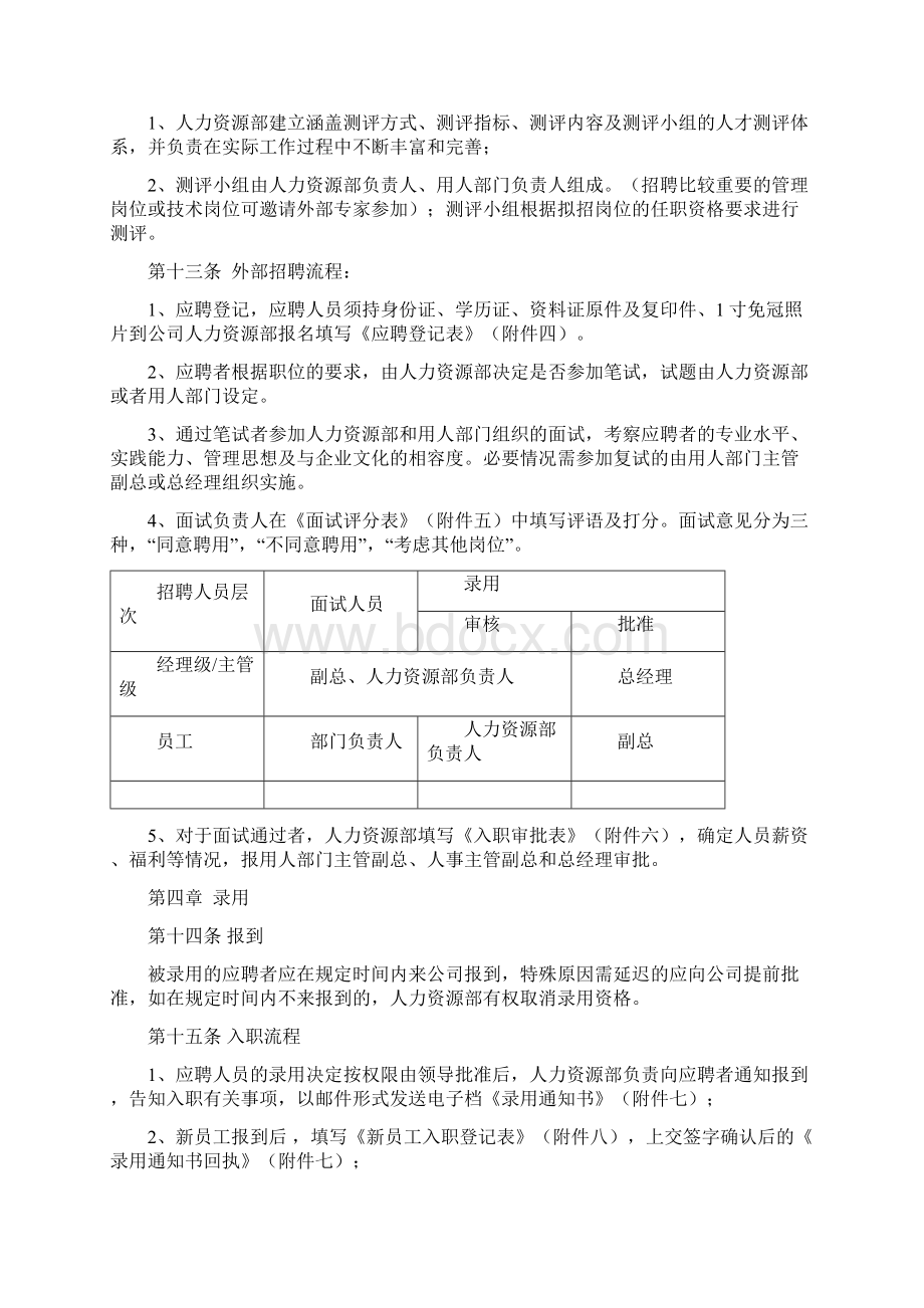 招聘解聘管理制度实用版Word格式文档下载.docx_第3页