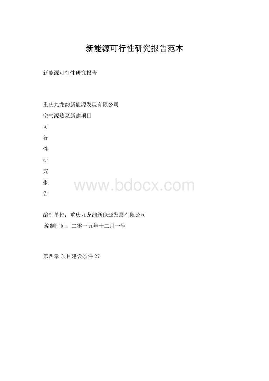 新能源可行性研究报告范本.docx