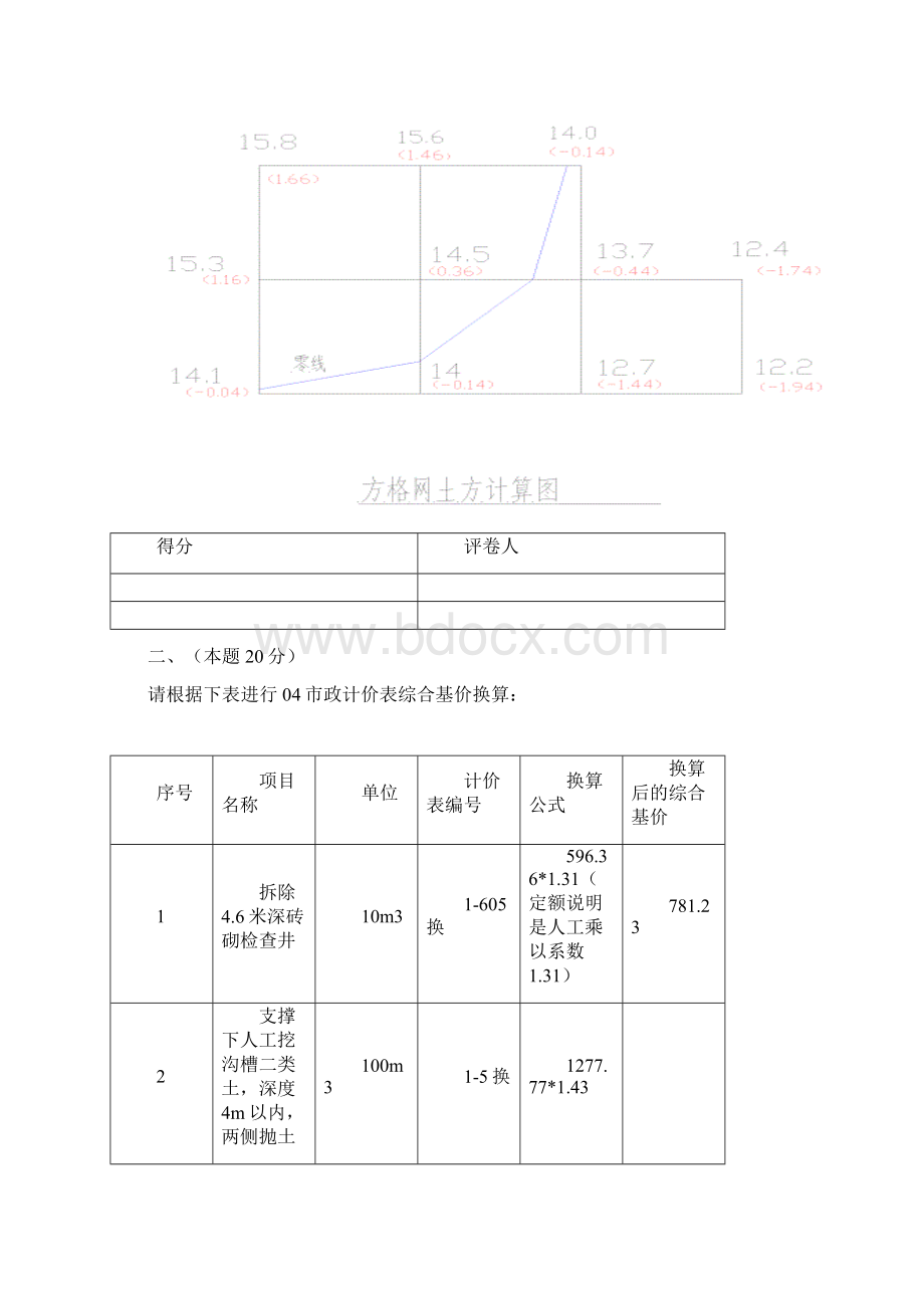 江苏09市政造价员真题及答案评分标准.docx_第2页