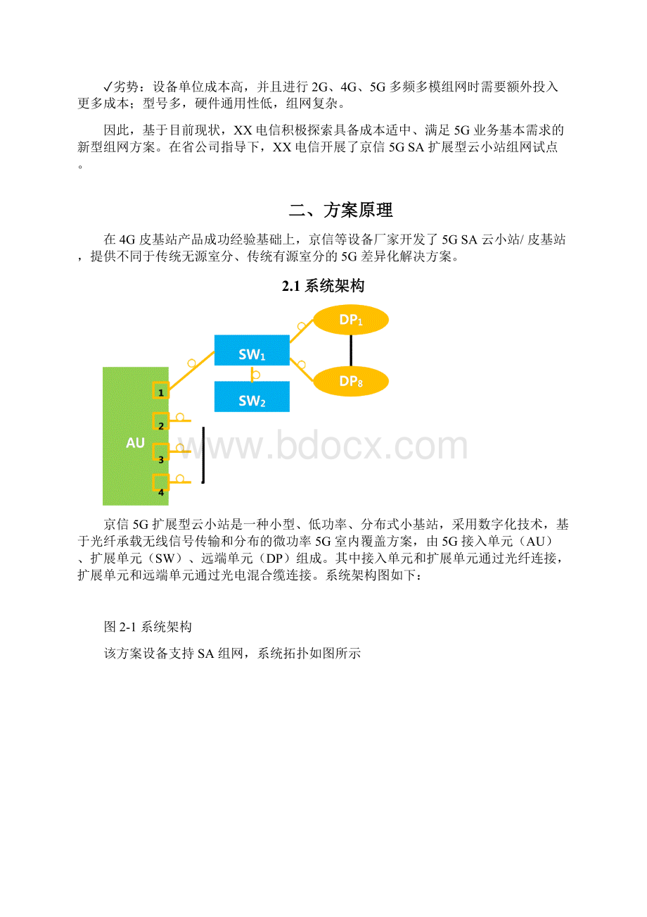 5G优化案例5G SA扩展型云小站创新组网案例.docx_第2页