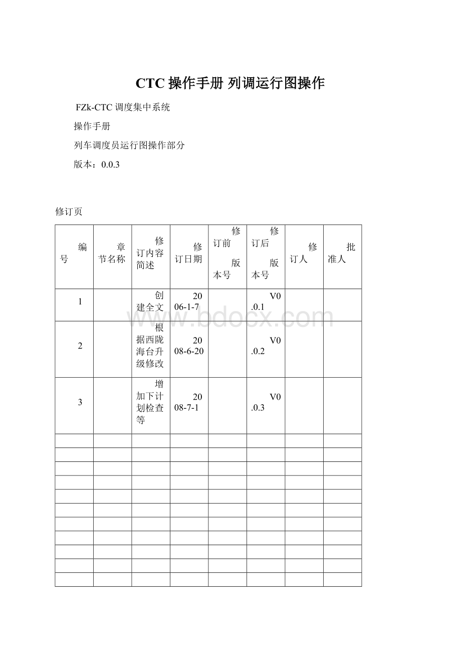 CTC操作手册列调运行图操作Word格式文档下载.docx