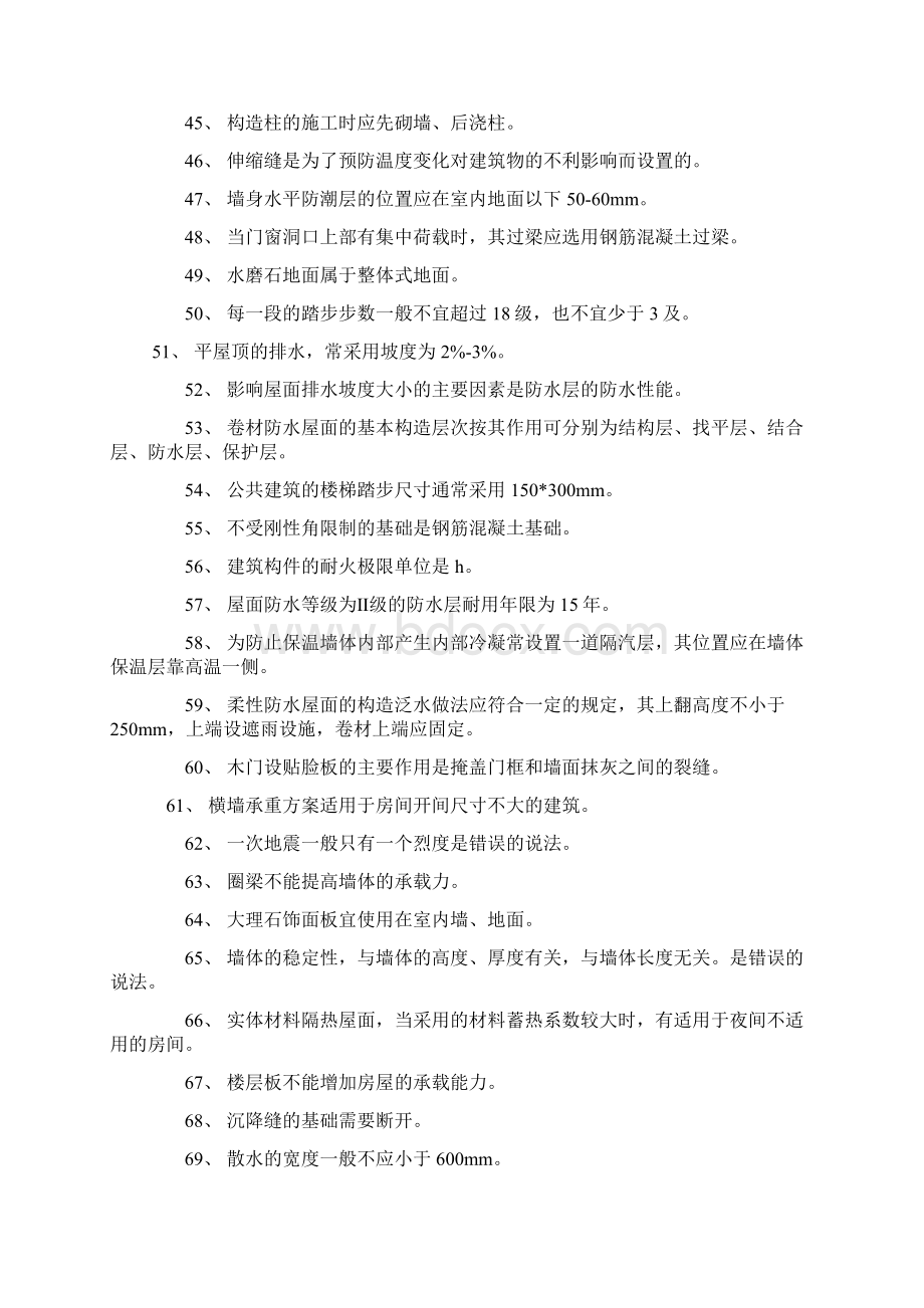 土建施工员考试专业基础知识考点Word文件下载.docx_第3页