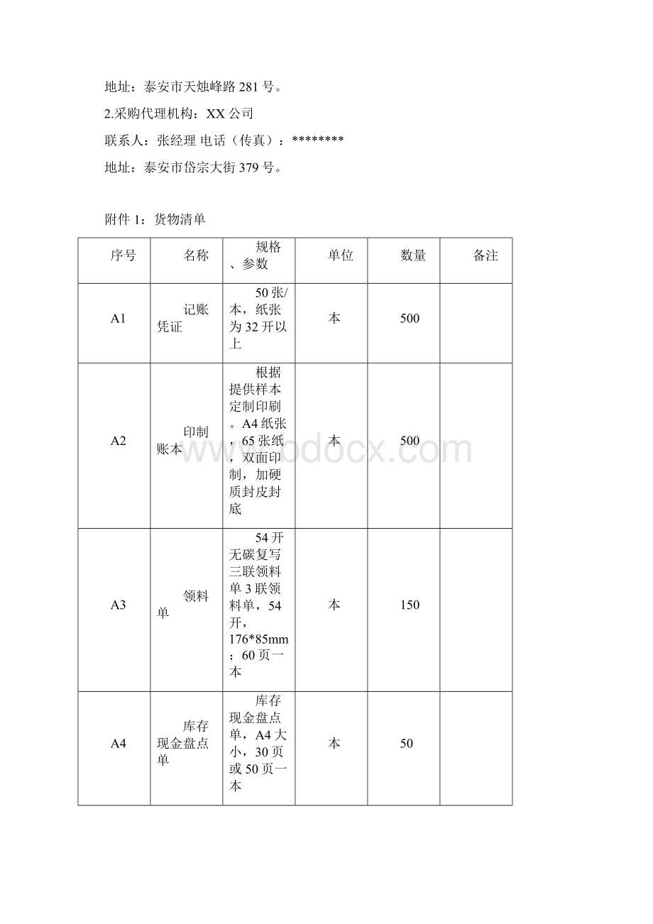 泰山职业技术学院下半年教学实训耗材采购项目政府采购需求方案模板.docx_第3页