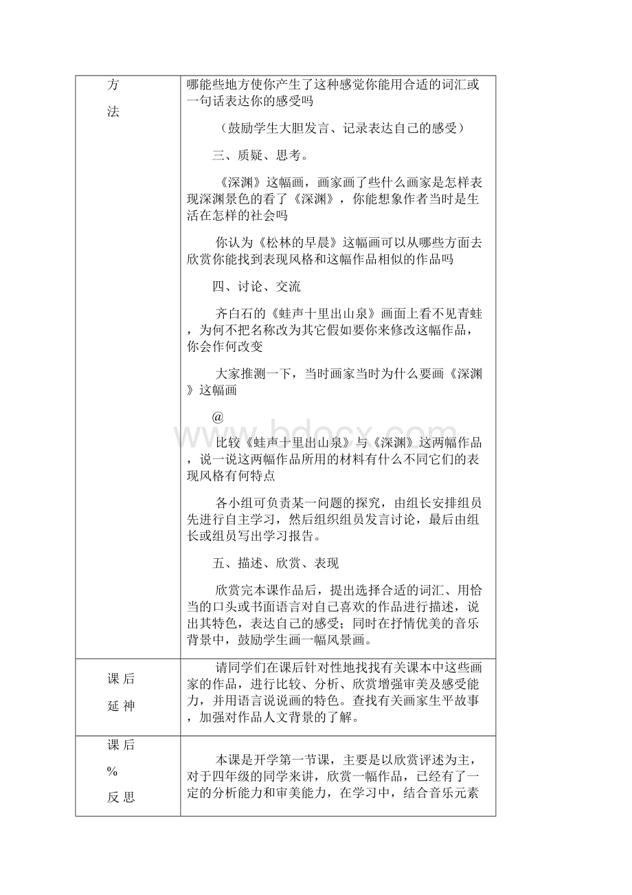 岭南版四年级下册美术教案.docx_第2页