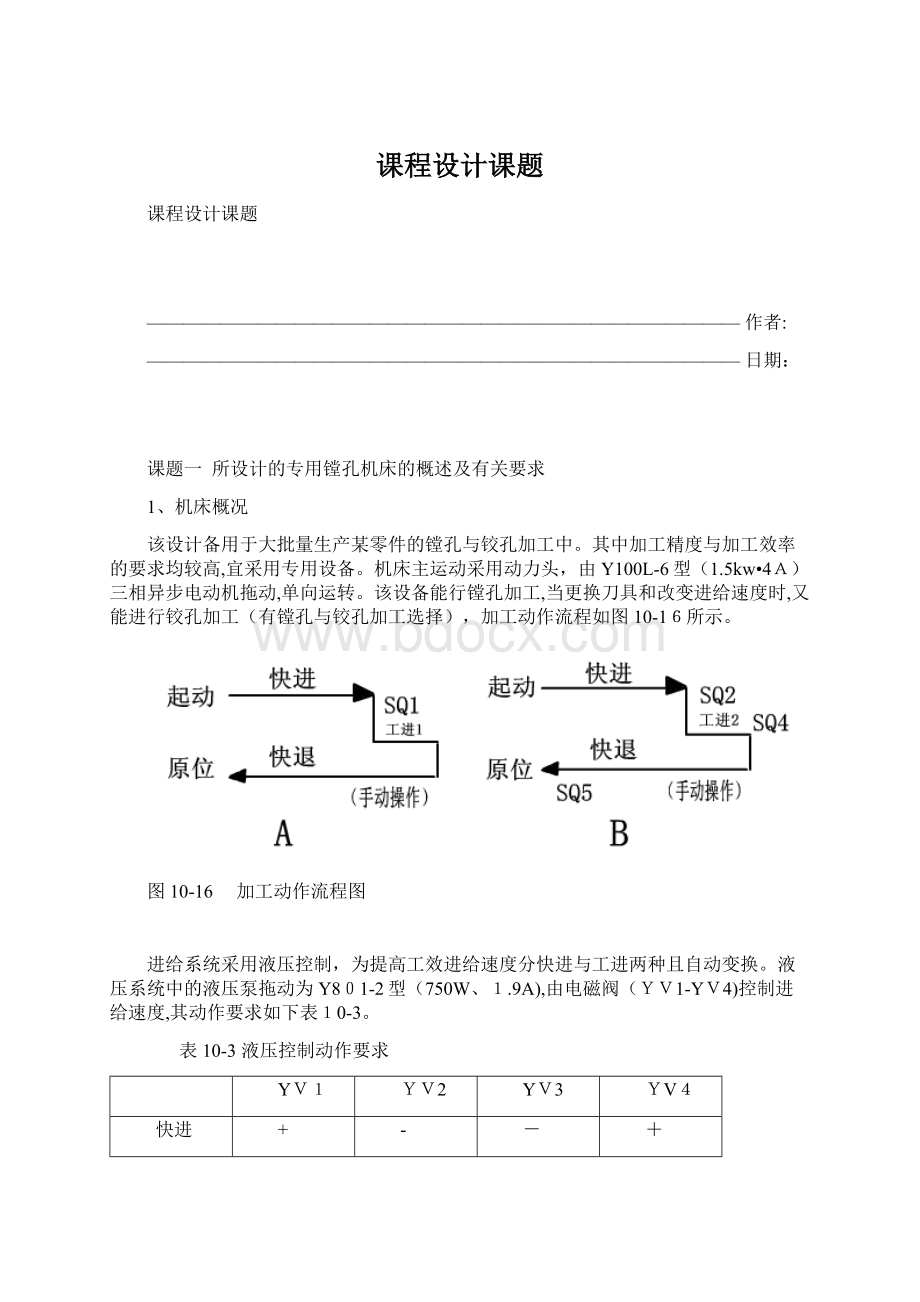 课程设计课题Word下载.docx