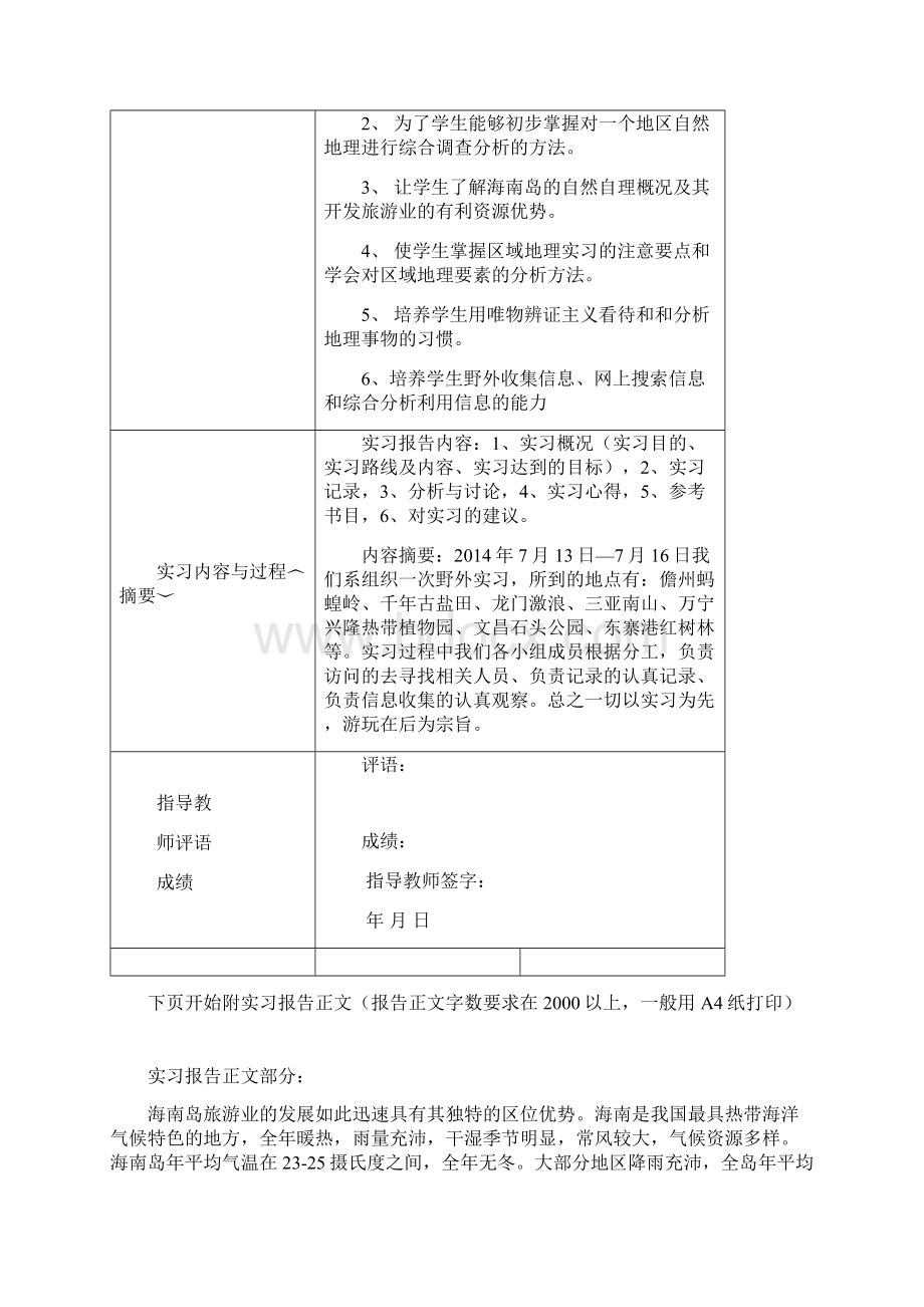 野外实习报告书格式.docx_第2页