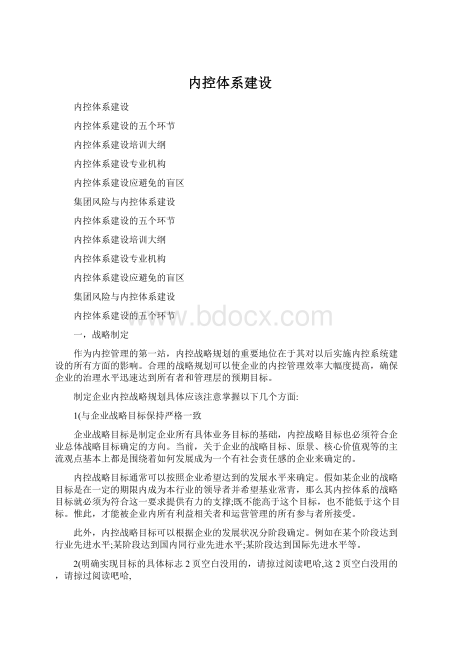 内控体系建设Word下载.docx