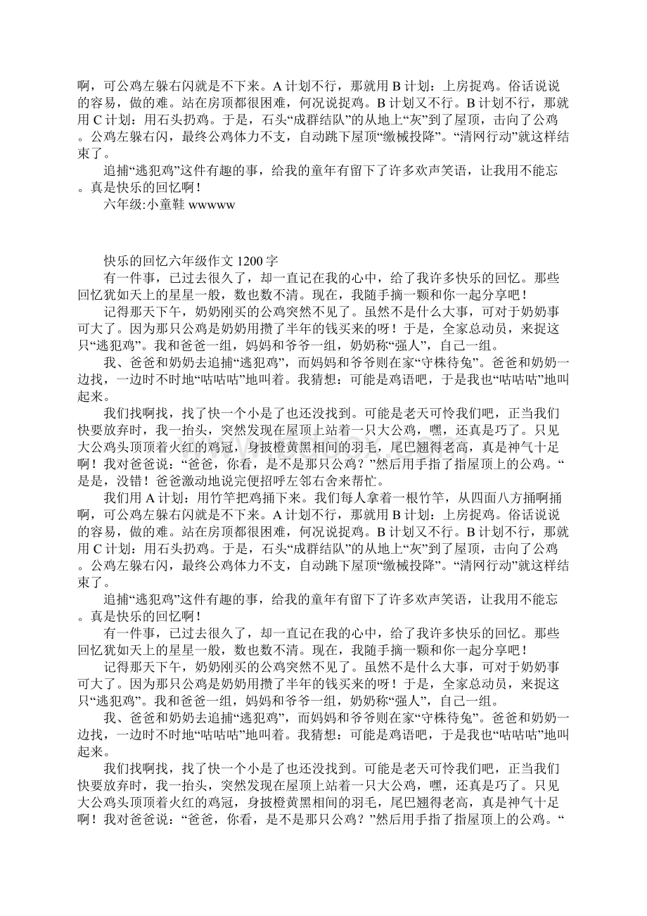 快乐的回忆六年级作文1200字.docx_第3页