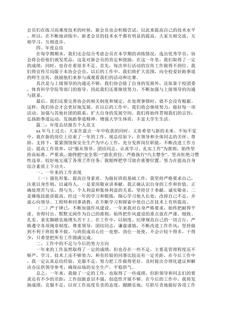 年度总结报告个人范文最新10篇.docx_第2页