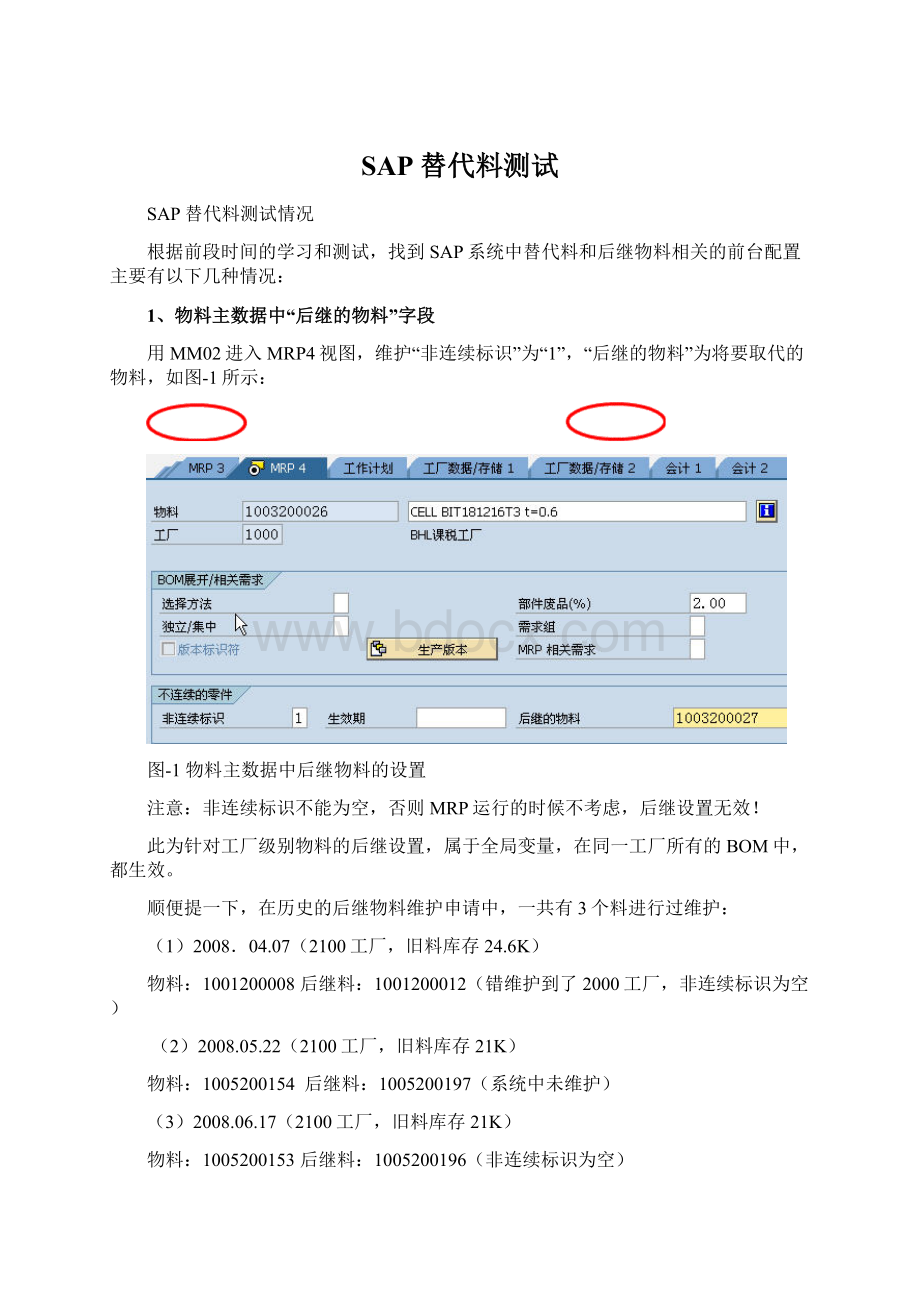 SAP替代料测试.docx
